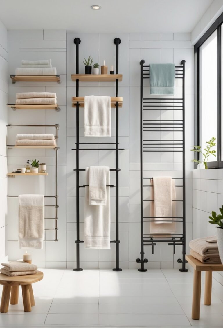 15 Towel Rack Bathroom Ideas for Stylish and Practical Storage