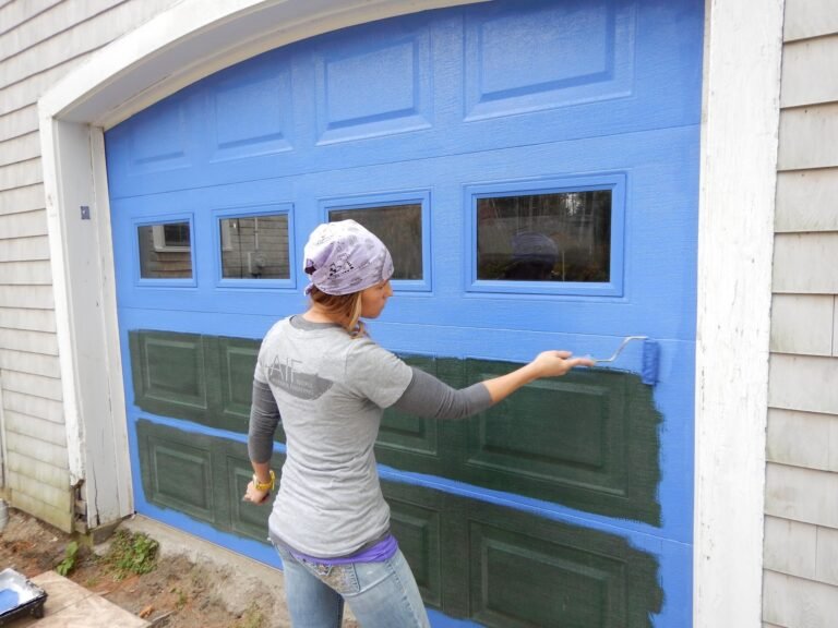 How to Paint Wood Garage Doors