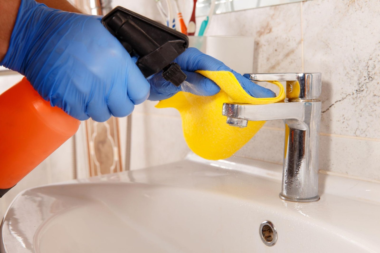 How to Spray Paint Bathroom Fixtures